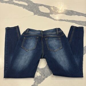 ENCORE DARK DENIM SIZE 5 BLUE SKINNY JEANS  👖 LIKE NEW